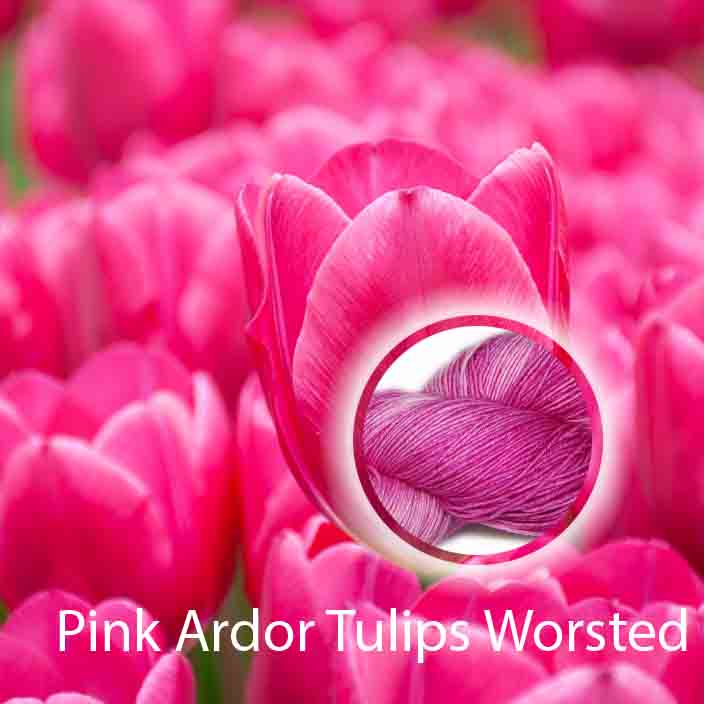 Pink Ardor Tulips Worsted image 1