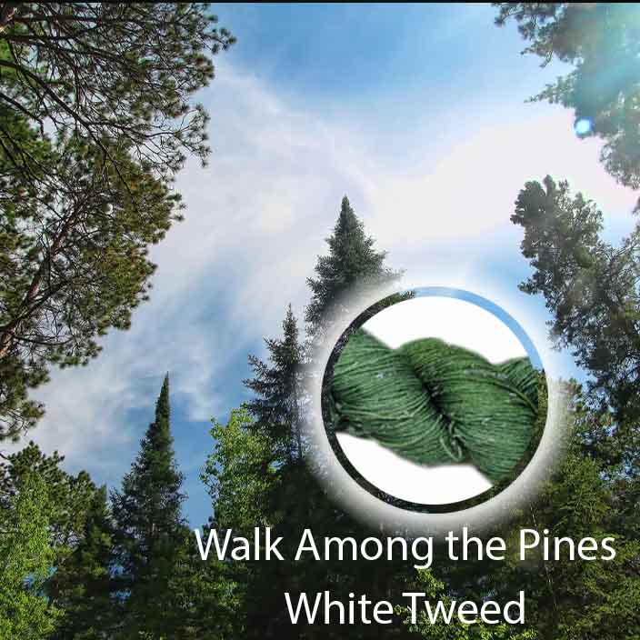Walk Among the Pines White Tweed image 0