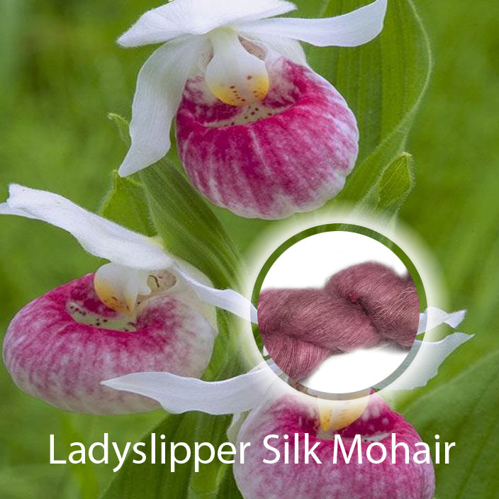Ladyslipper on Silk-Mohair image 1