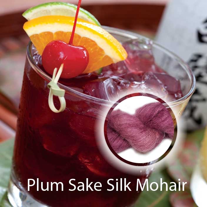 Plum Sake Silk Mohair image 1